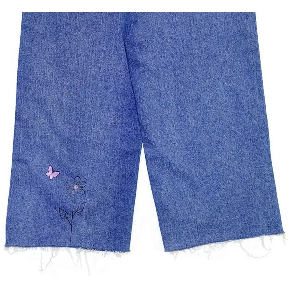 Wild Fable Jeans Women's Size 0 I Need Space Graphics Distressed Bottom NEW